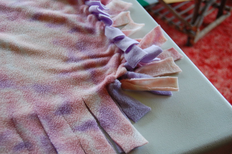 how to wash a fleece tie blanket