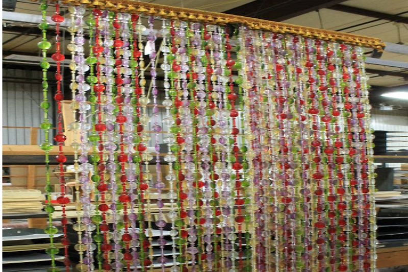 How to hang beaded curtains