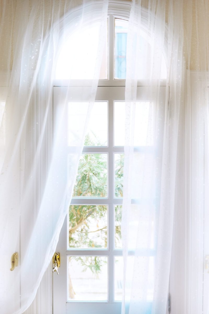 how to hang grommet curtains with sheers