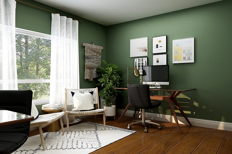 What Color Curtains Go With Green Walls, Best Curtain Colour For Green Walls