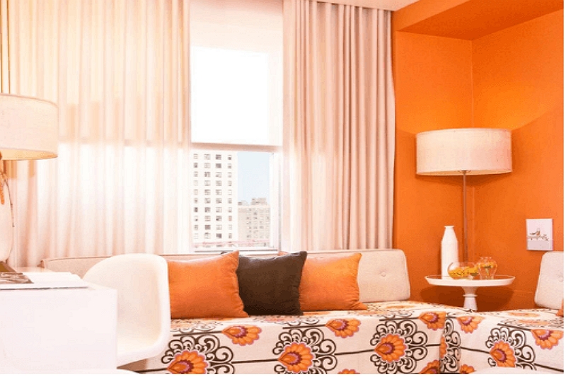 What Color Curtains Go with Orange Walls