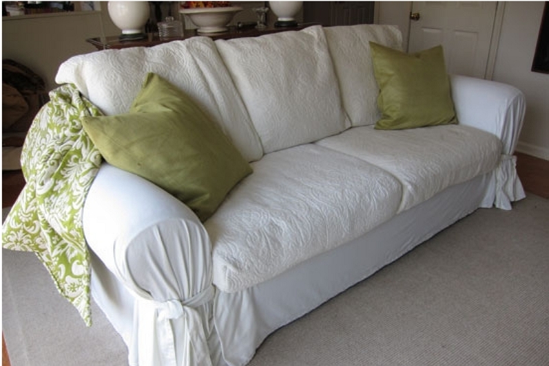 how to make a slipcover from a bed sheet