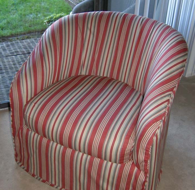 How To Make A Round Swivel Chair Slipcover