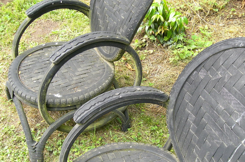how to make a tire chair