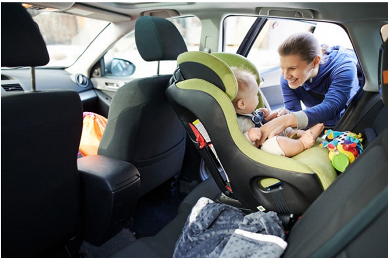How to put a booster seat in the car