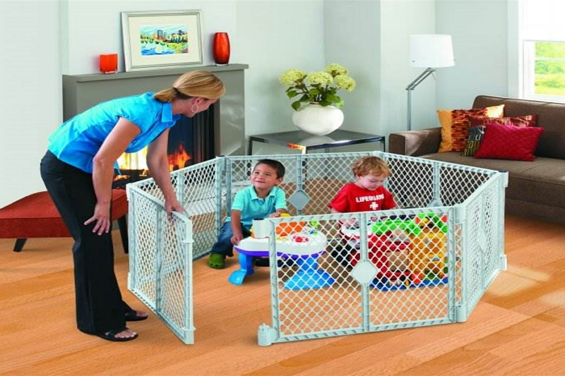 How to secure playpen to wall fixing kit