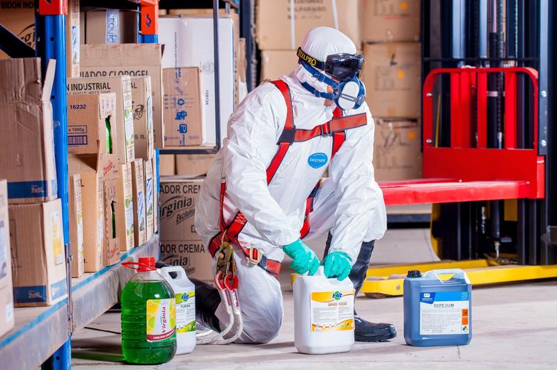 what is the right way to store pest control chemicals
