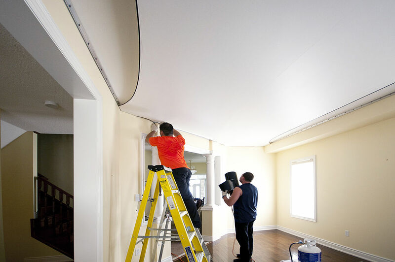 how to fix bubbled water damaged ceiling paint